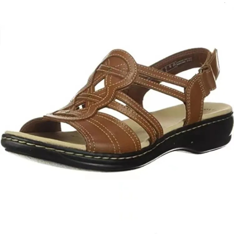 Ankle Strap Lightweight Fashion Sandals Women Summer Open Toes Durable Soft Outdoor Beach Sandals for Women Retro Shoe 250515