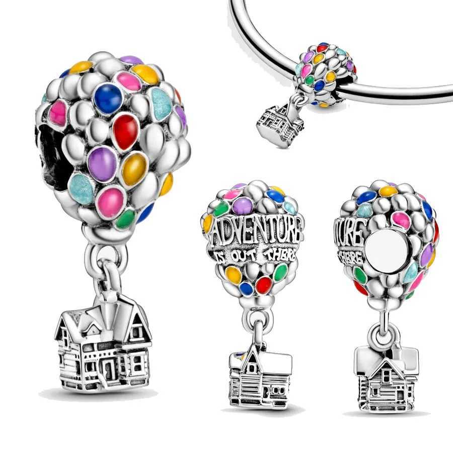 2025 New creative Airplane Globe Suitcase Dangle Charm fit bracelet DIY womens exquisite high quality jewelry giftsXJ250517