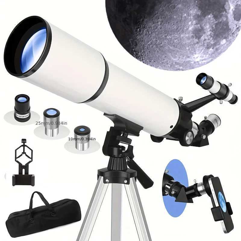BORWOLF 80600 Professional Astronomical Telescope 180X Monocular 80MM Large-Aperture for Stargazing Bird Watching Moon Nebula Y250516