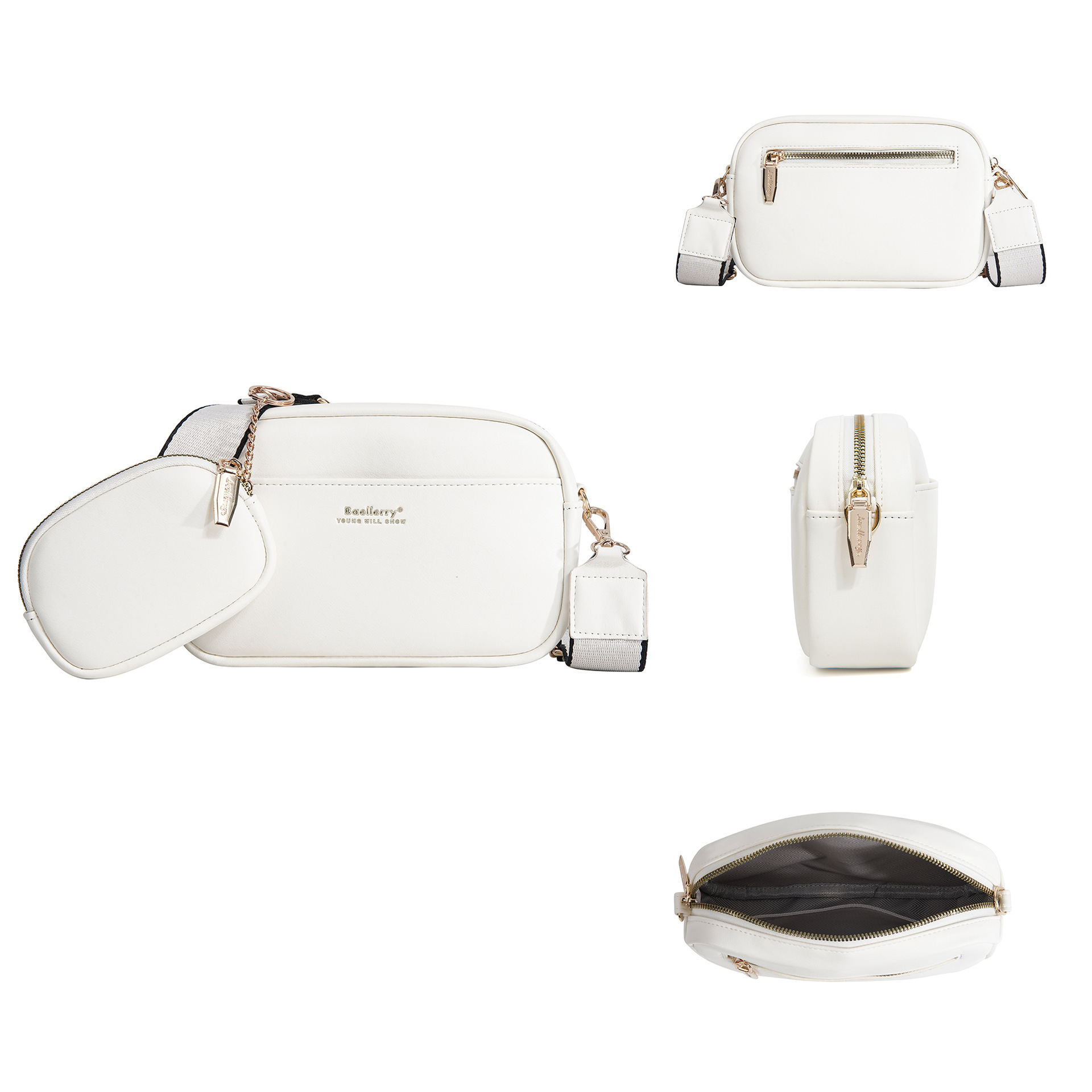 2025 Designer Fashion Casual PU Square Large Capacity Crossbody Women's Premium Single Shoulder Mobile Small Bag