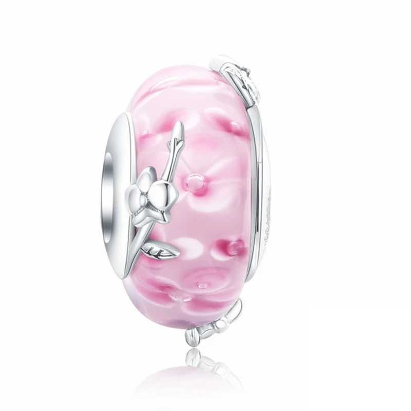 Hot Sale Colorful Murano Glass Gemstone Charm Bead Fit Original 925 Sterling Silver Pan Bracelet Women Jewelry Gift DIY MakingXJ250517