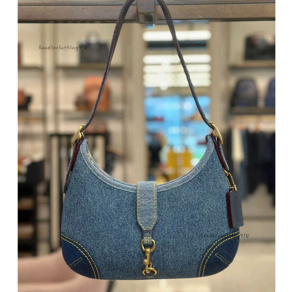 Designer women's bag, high-quality half-moon crossbody bag, shoulder bag, Hampton tramp bag, tramp bag handbag, leather underarm crossbody bag, original Totes wallet bag