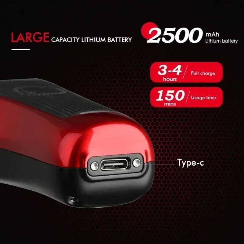 Speed 10000RPM Professional Hair Clipper with Charge Base Hair Trimmer For Barber Haircut Machines 9V R250517