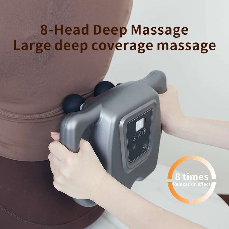 Muscle Massager 16 Head High Frequency Neck Shoulder Waist Hine Professional Fascia Massage Gun