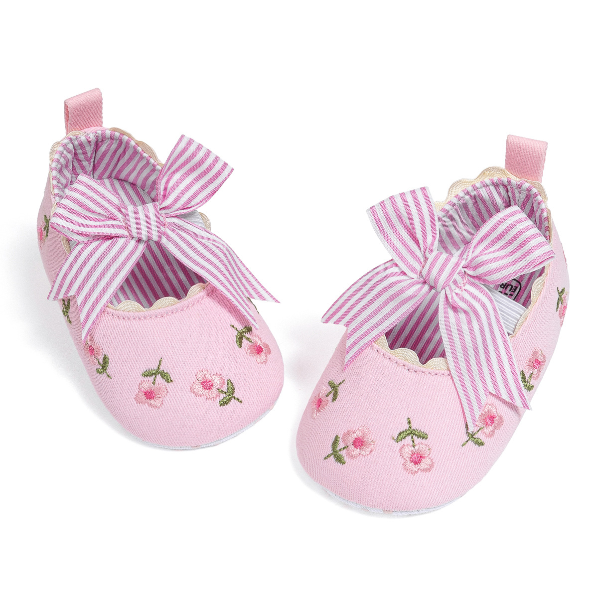 Little Toddler New Printed Baby Girl Shoes Bowknot Soft Sole Anti-slip Shallow Cutefeet Baby Girls Princess Shoes First Walker Crib Shoes Sizes 0 - 18