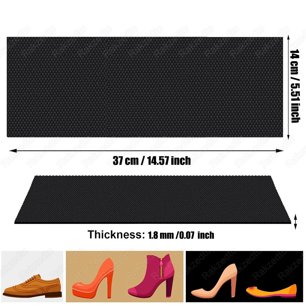 Rubber Soles for Shoes Repair Wear-resistant Sole Protector Sneakers High Heels Shoe Bottom Grip Anti Slip Outsole Replacement 250515