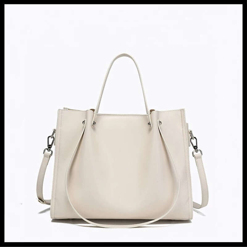 Tote Bag New Large Capacity Tote Shoulder Premium Soft Leather Korean Women S Shopping Bag KQ