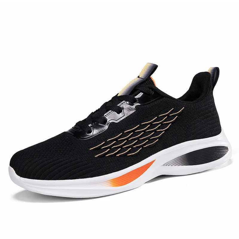 New mens shoes flying woven sports casual shoes running shoes 38-45 men 2025 flat comfortable fashion spring and autumn W250517