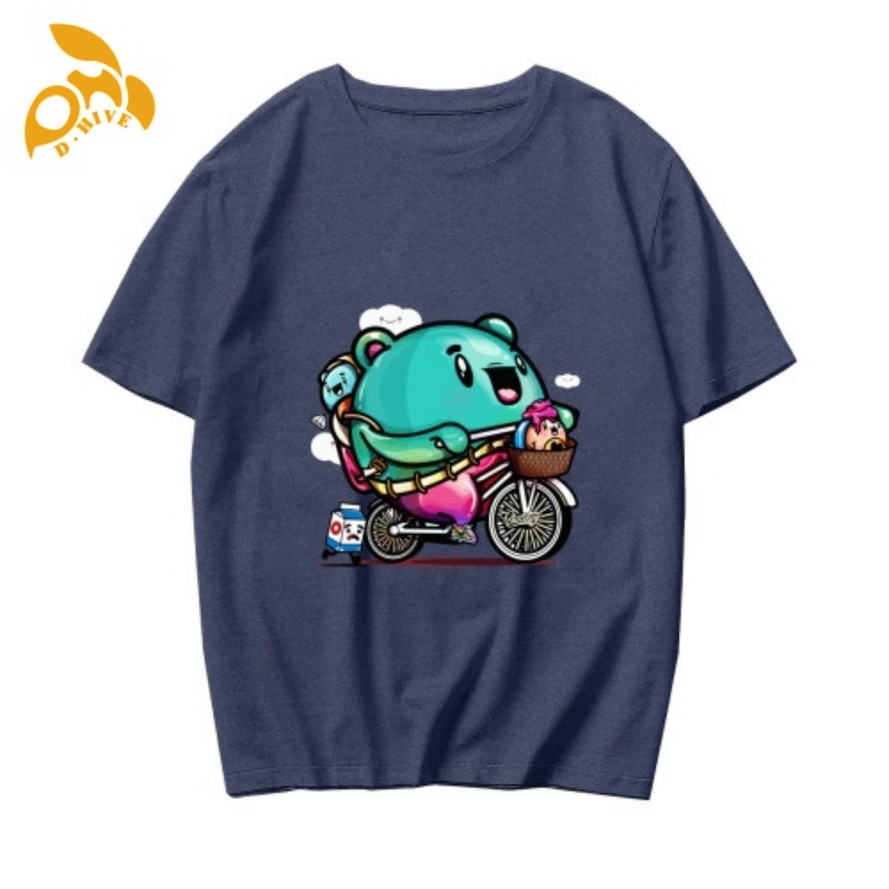 Free Shipping Designer Oversize Customized Women's Plus-size summer T-shirt printed fashionable casual and cute short-sleeved women's size S