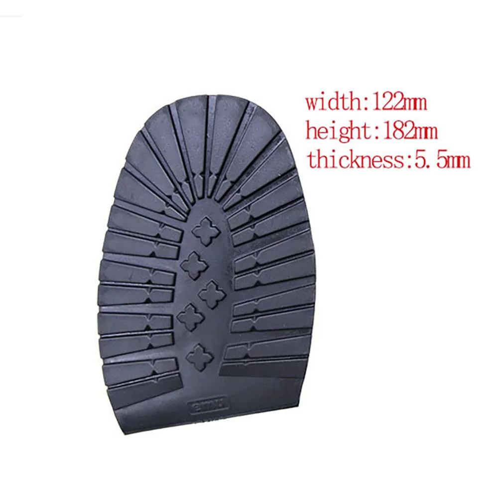 Thicken Rubber Shoe Soles for Men Leather Business Shoes Heel Sole Non-slip Repair DIY Replacement Outsoles Black Yellow Mat Pad 250515