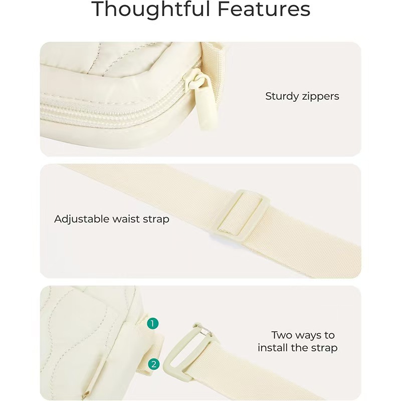 New Arrival Women's Wallet with Adjustable Shoulder Strap and Lightweight Fashionable Waist Bag for Women, Suitable for Travel and Hiking