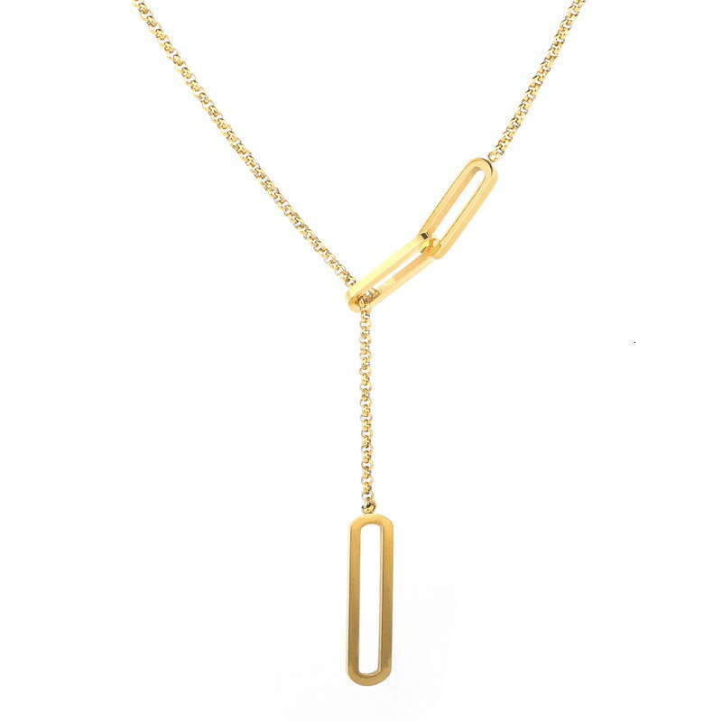 Autumn/Winter Versatile Fashion Pendant Sweater Chain Long Adjustable Tassel Necklace Gold Plated Accessory