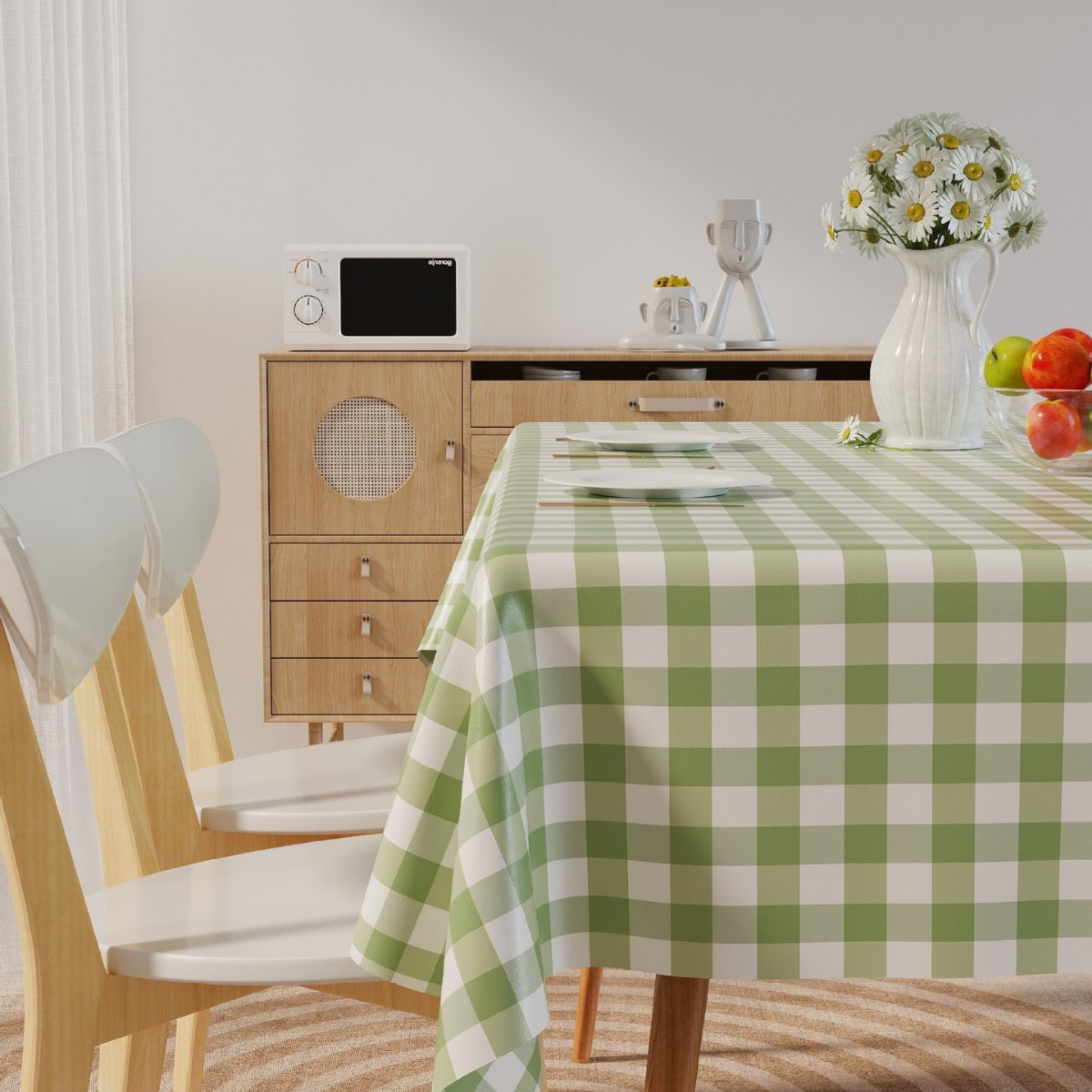 A733 pvc tablecloth waterproof and oil-proof wash-free student rectangular desk cloth net red ins style dining table cloth coffee table table mat