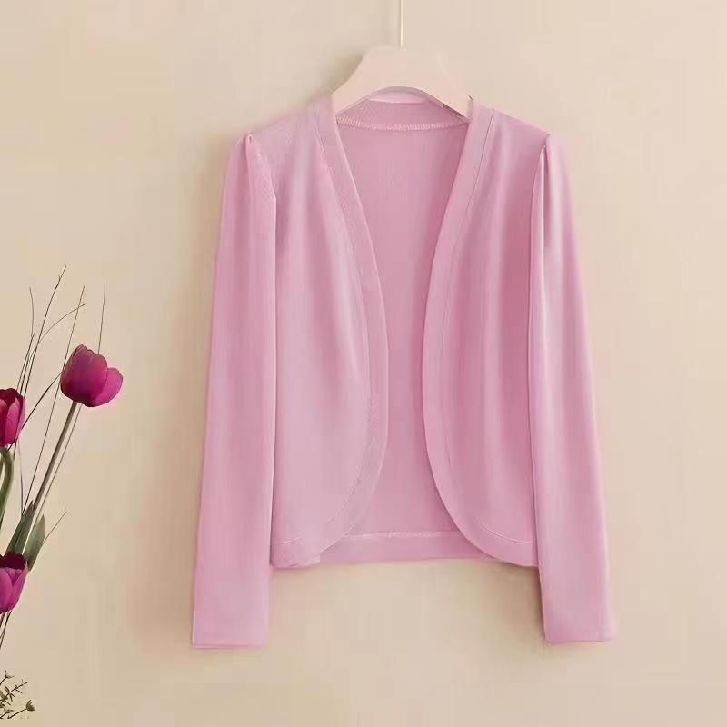K749 Early spring knitted shawl women's short outerwear cardigan 2025 spring new versatile mother's dress stylish coat top