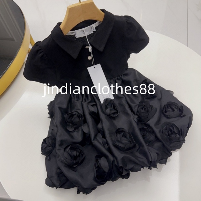 New girl designer dress, lace skirt, baby dress, summer princess dress, children's designer dress, evening dress size 90cm-150cm A4