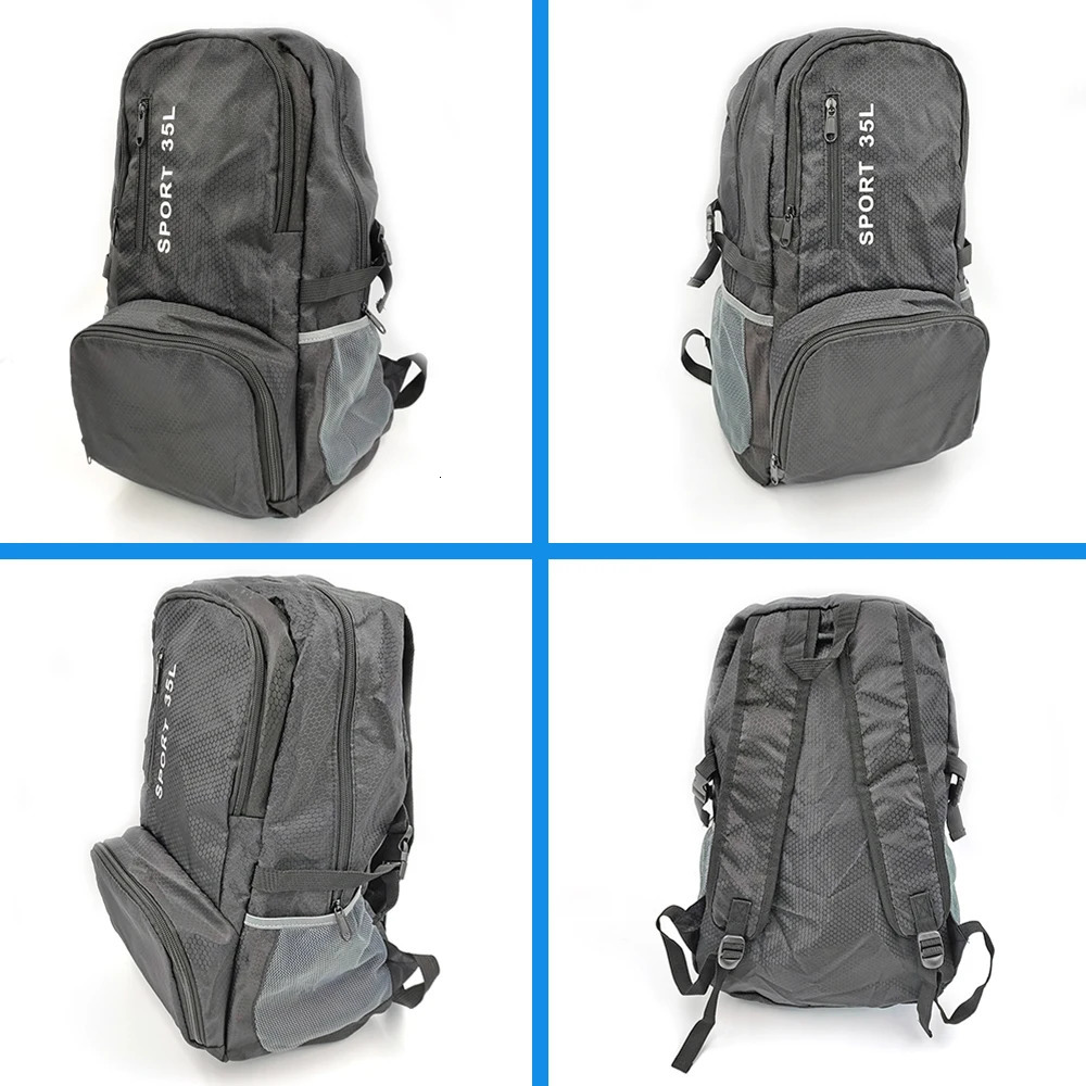 35L Foldable Backpack Lightweight Travel Portable Bag 250515