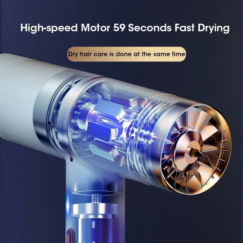 Professional Hair Dryer Strong Wind Salon Dryer Air and Cold Air Wind Negative Ionic Hammer Blower Dry Electric Hair Dryer 250513