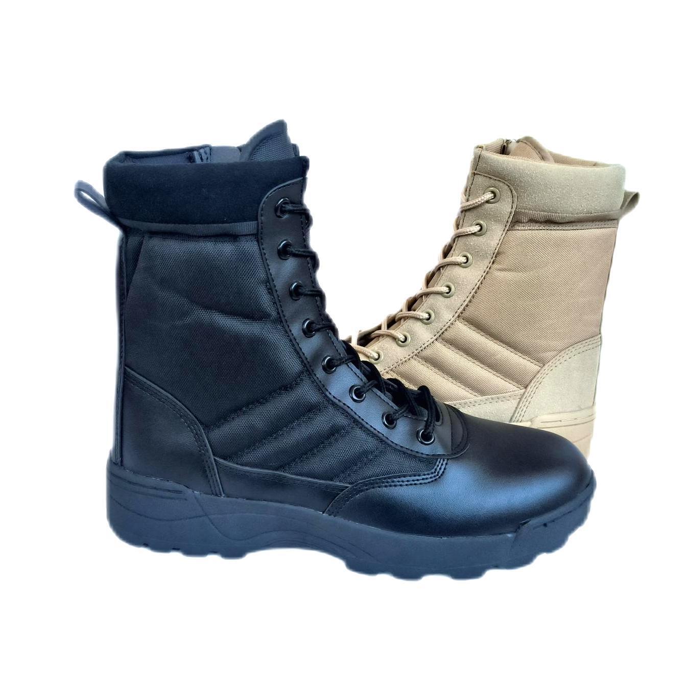 Ultra lightweight and breathable combat tactical men's high top outdoor desert boots, hiking shoes, designer fashion training shoes