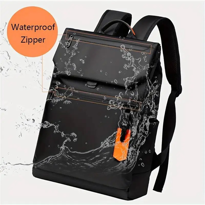 Men Backpack Oxford Cloth Waterproof 14 15.6inch Laptop Backpack With Usb Charging Port Waterproof Zipper Outdoor Travel Bag Bus 250515