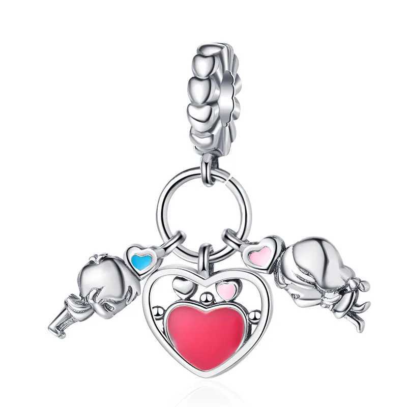 NEW Hot Sale Pink Series Coffee Pot Butterfly Dangle Charms Bead Fit Original Silver 925 Europeans Bracelet Women Jewelry GiftXJ250517