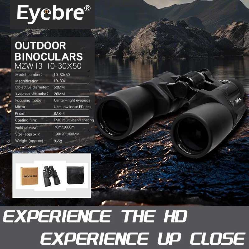 Eyebre New MZW13 10-30x50 Binoculars BAK4 Prism With High-Definition Zoom And High Magnification For Outdoor High-End Telescopes Y250516