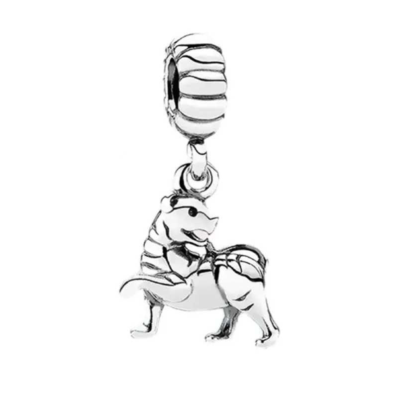 Hot Sale 12 Constellations 925 Sterling Silver Jewelry Bead Tiger Dog Horse Dangle Charm Bead Fit Original Bracelet GiftXJ250517