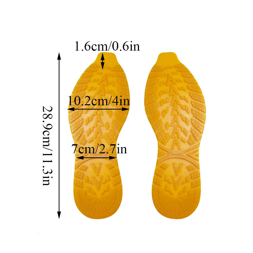 1 Pair Full Sole Protector Sole Sport Sneaker Repair Worker Rubber Shoe Soles Anti Slip Foot Pad Non-Slip Sole Stickers Pads 250515