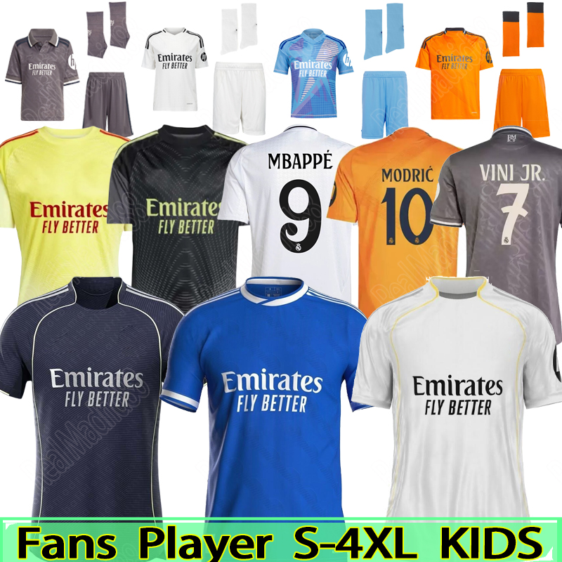 2024 2025 2026 soccer jerseys 25 26 Real 34XL MadriDS football shirt CAMAVINGA Mbappe MODRIC VAERDE Fourth camiseta men kids uniforms VINI JR BELLINGHAM ARDA