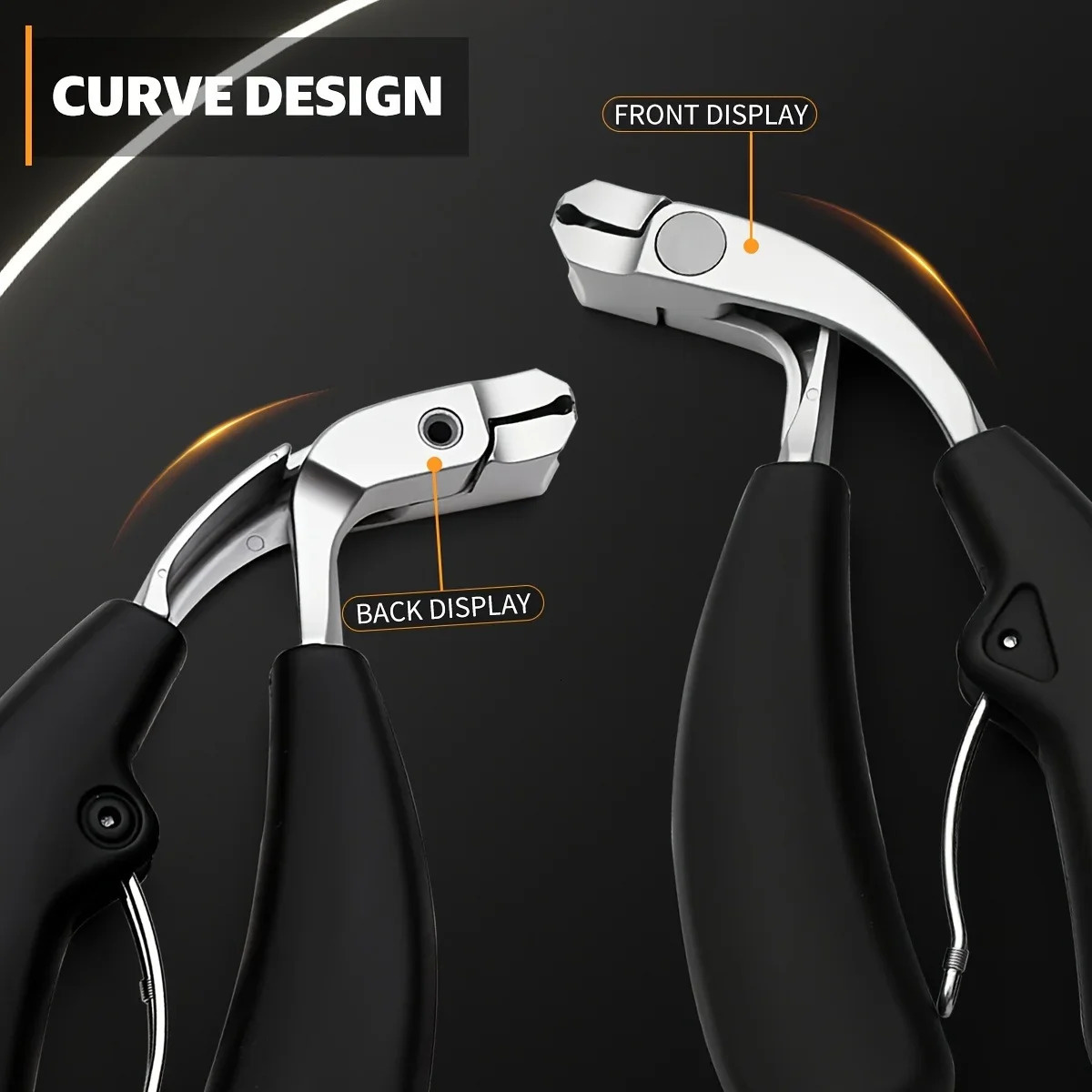Stainless Steel Elbow Nail Clippers with Large Opening Nail Clippers Set Decoration Nail Cutter Tools 250517