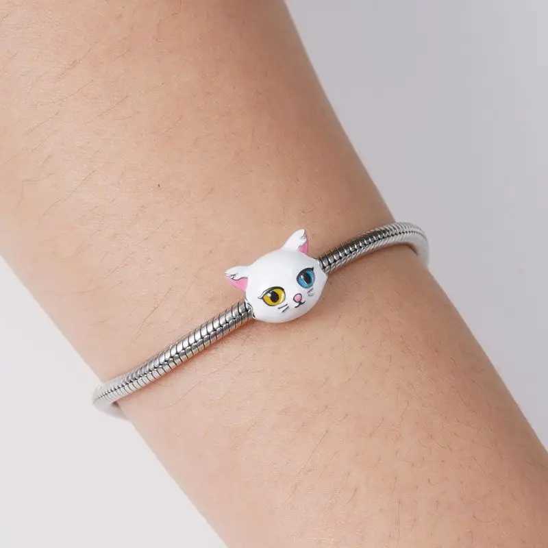Fine 925 Silver Fit Original Bracelet Europe Cute Cartoon Doll Series Dangle Charm Beads Necklace Pendant Diy Women Jewelry GiftXJ250517