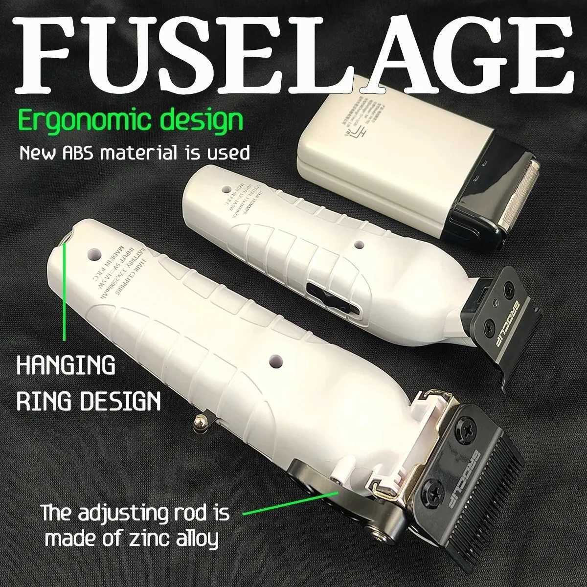 Professional Electric Hair Clipper Trimmer Shaver FK701 Gradient Salon Hair Styling Tool DLC Coated Fade R250517