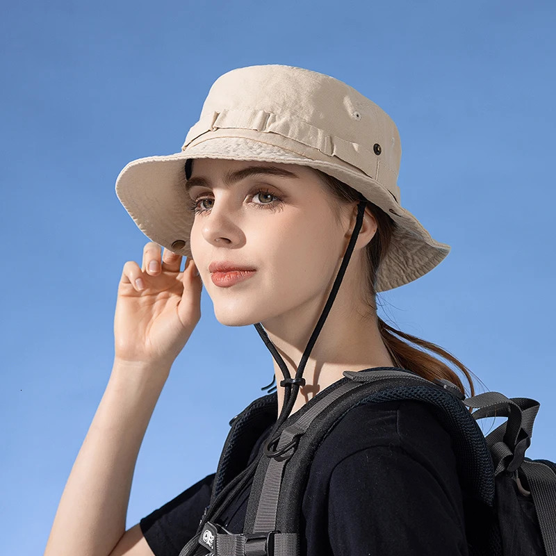 Xinbaoguan 100% Cotton Summer All Breathable Sunshade and Sunscreen Hat Japanese Sun Washed Cowboy Fisherman 250517