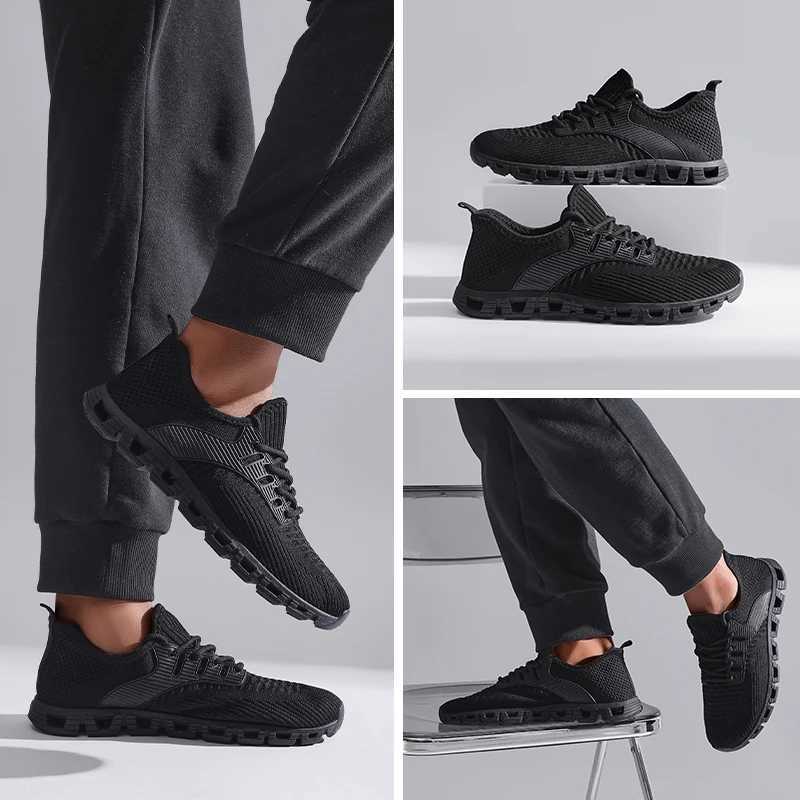 Unisex Breathable Mesh Running Shoes w/Comfort Cushion Wide Size Low-Top Sneakers for Jogging Casual Sports - Women/Men W250517