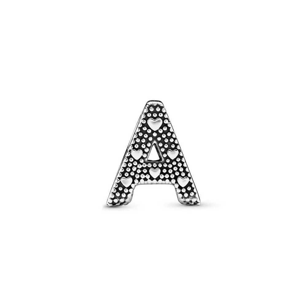 New 925 Silver 26 English Letter ABCDEFJ-WXYZ Boutique Charm Fit Bead Suitable for Original Bracelet DIY Womens Classic JewelryXJ250517