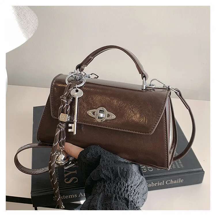 Mineral Vein Crossbody Bag Women, Convertible Top Handle Purse with Detachable Chain, Vintage Solid Tone Tote for Urban Chic