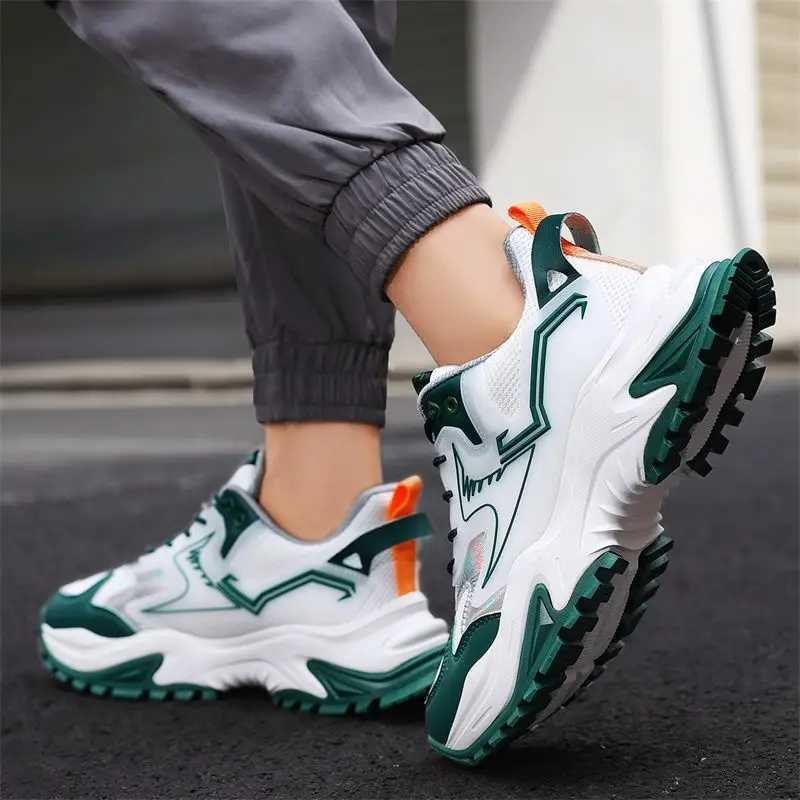 Men Sneakers Mens spring mesh breathable sports shoes fashionable and trendy running shoes wear-resistant mens shoes W250517