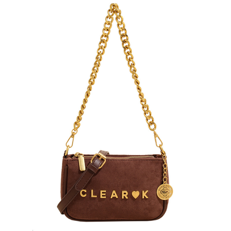 This year's popular for women 2023 new texture chain crossbody fashion autumn and winter single shoulder underarm small square bag