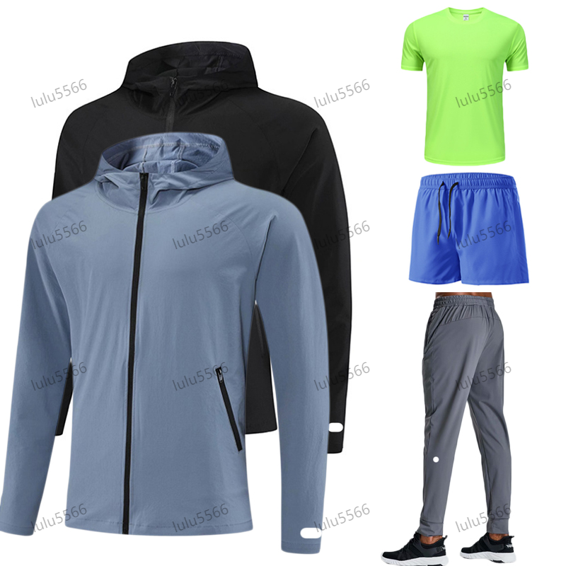 Yoga Men Sports short sleeved quick drying T-shirt mens running fitness top breathable loose Long sleeves Gym clothes speed up workout mens jacket athletic wear