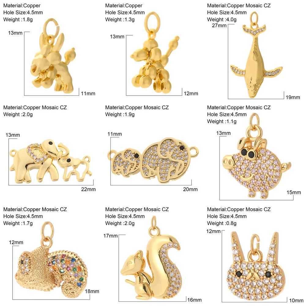 Dog Cat Cute Pet Charms for Jewelry Making Bird Diy pendant Necklace CZ Make Jewelry AccoriesXJ250517