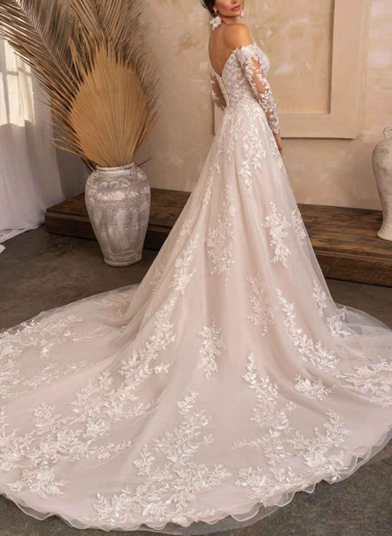 Graceful White Wedding Dress A-Line With Strapless V-Neck Customized Bride Gown Plus Size Special Occasion Vestidos De Novias
