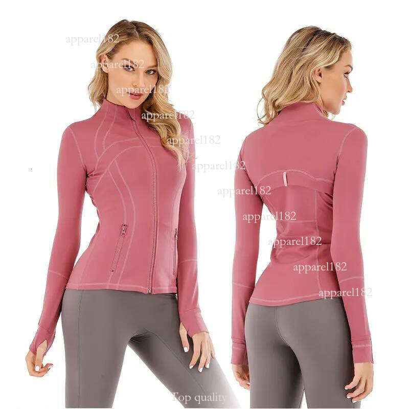 Free Shipping Women Yoga Sets Jacket Shorts Define Gold Zipper Workout Sport Coat Fitness Gym Jacket Sports Pants Training Jogging leggings Sportswear