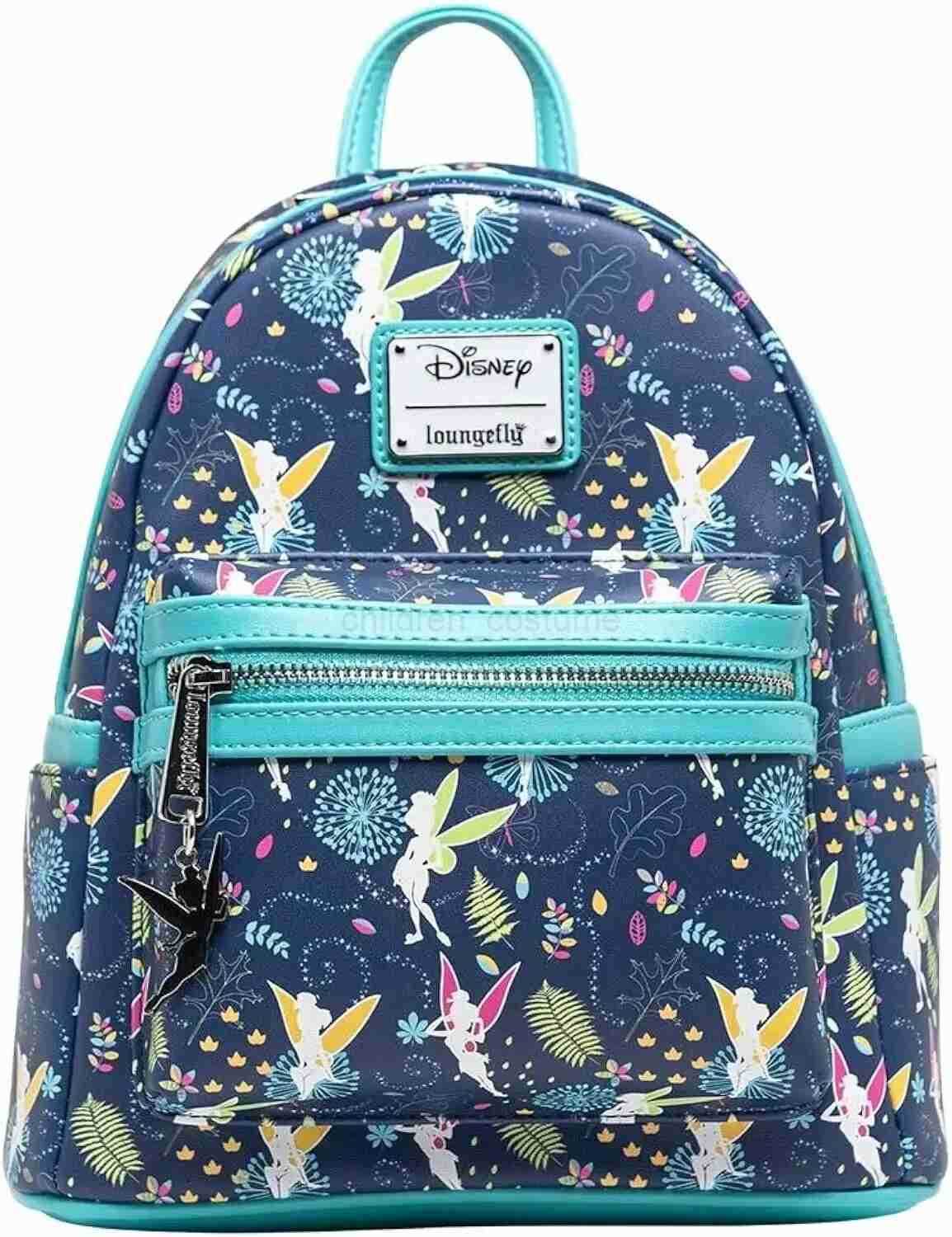 Disney Lilo Stitch All Over Print Womens Double Strap Shoulder Bag Purse Pooh Friends Mini Backpack Cartoon Baby Leather Bags W250517