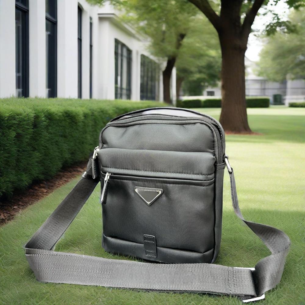 New men's casual nylon shoulder bag, crossbody bag, single shoulder business large capacity backpack, Oxford cloth bag