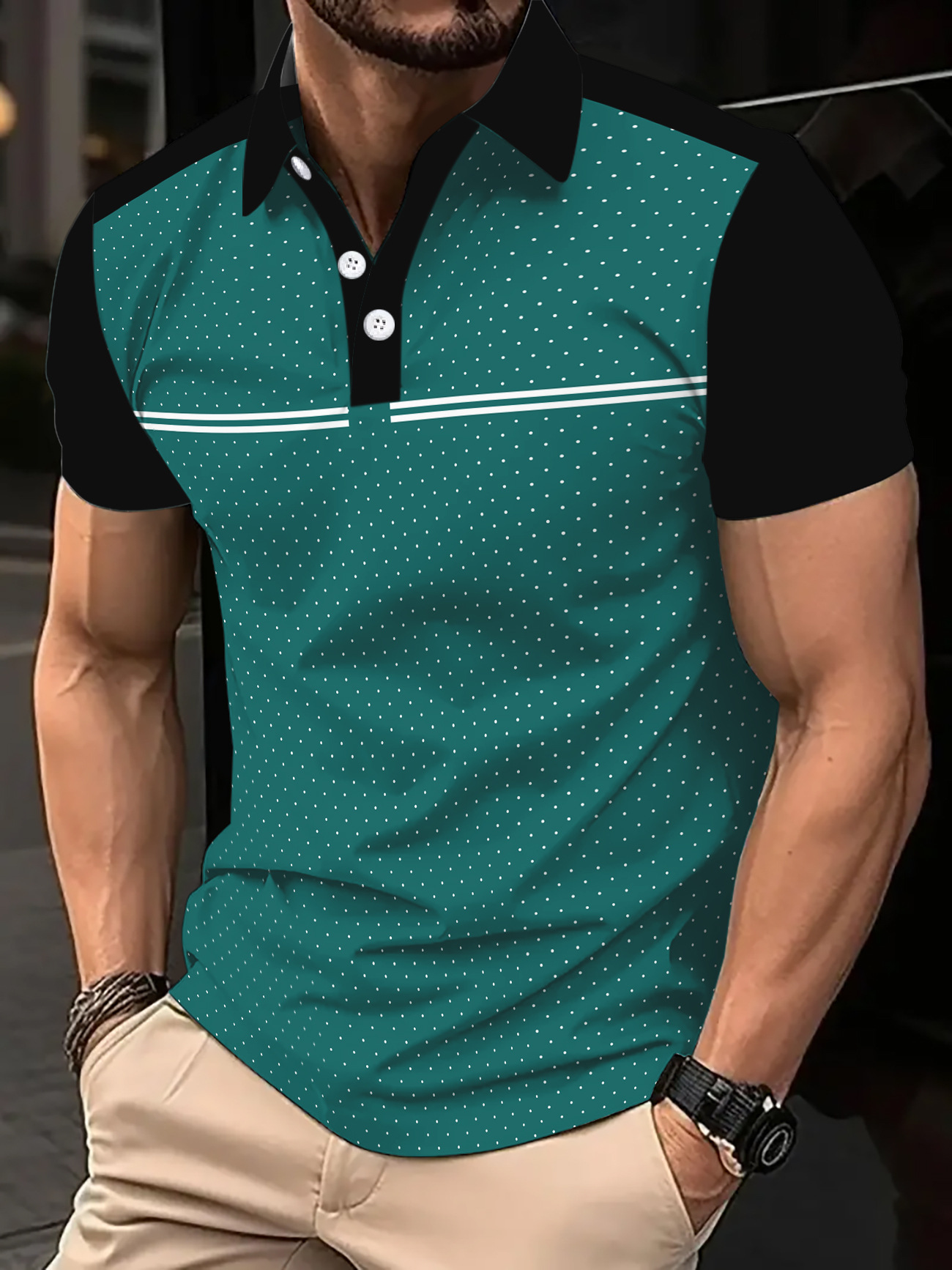 2025 Fashion designers polos men Casual t shirt Cotton polo Shirt High street collar Luxury Polos shirts