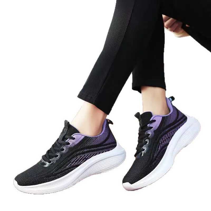 2025 Breathable Lace-up Running Shoes for Women Air Cushi Athletic Sneakers Lightweight Air Mesh Outdoor Sports Training ShoesXJ250517