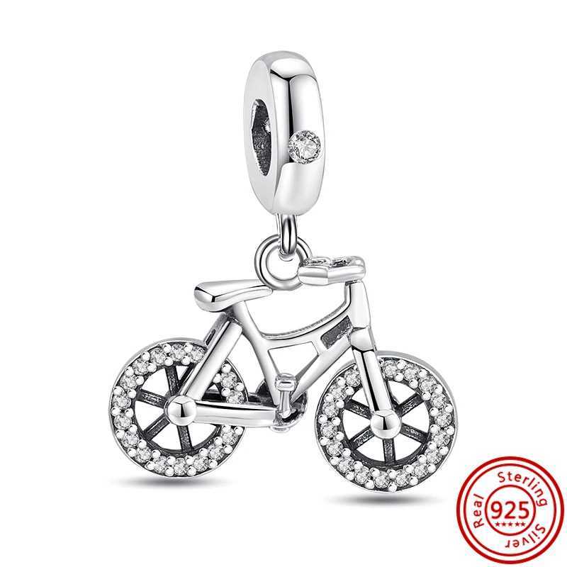 925 Sterling Silver Firefly Castle Charms Lock Bicycle Beads Pendant Fit Original Pantaro Bracelets Women DIY Jewelry GiftsXJ250517