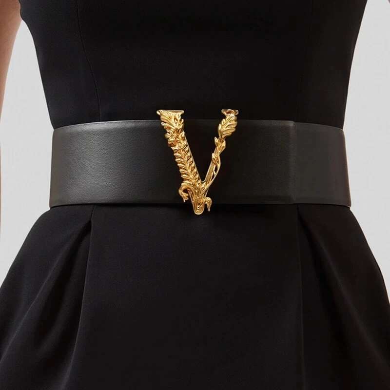 2024 Wide 7CM Brand Famous Designer Fashion Reversible Women Ladies Girdle New Leather Belt for womendress