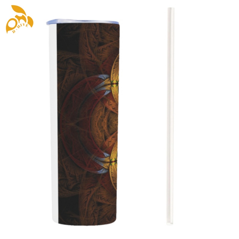 Free Shipping Professional Customized 20oz straight cup cartoon stainless steel 304 double drinking bottle straw drink coffee bottle