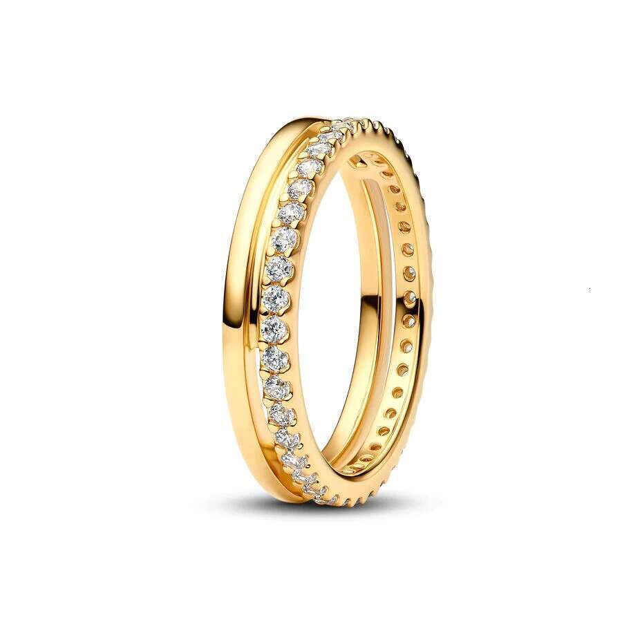 2025 New Engravable Heart Halo,Double Band,Eternity Channel Ring,Fit for Birthday Anniversary,Fashionable Single Product,DIY