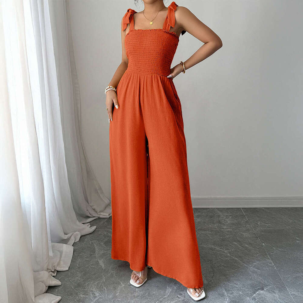 Wide Leg Jumpsuit Advanced Minimalist Camisole High Waisted Wide Leg Jumpsuit Women S Clothing For Spring Summer